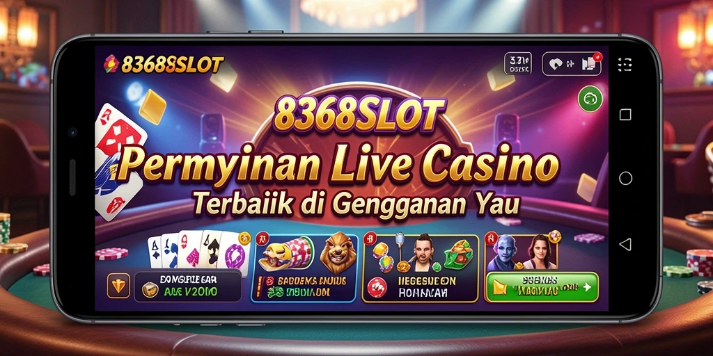 Tampilan gameplay Live Casino yang mendebarkan di 8368SLOT.