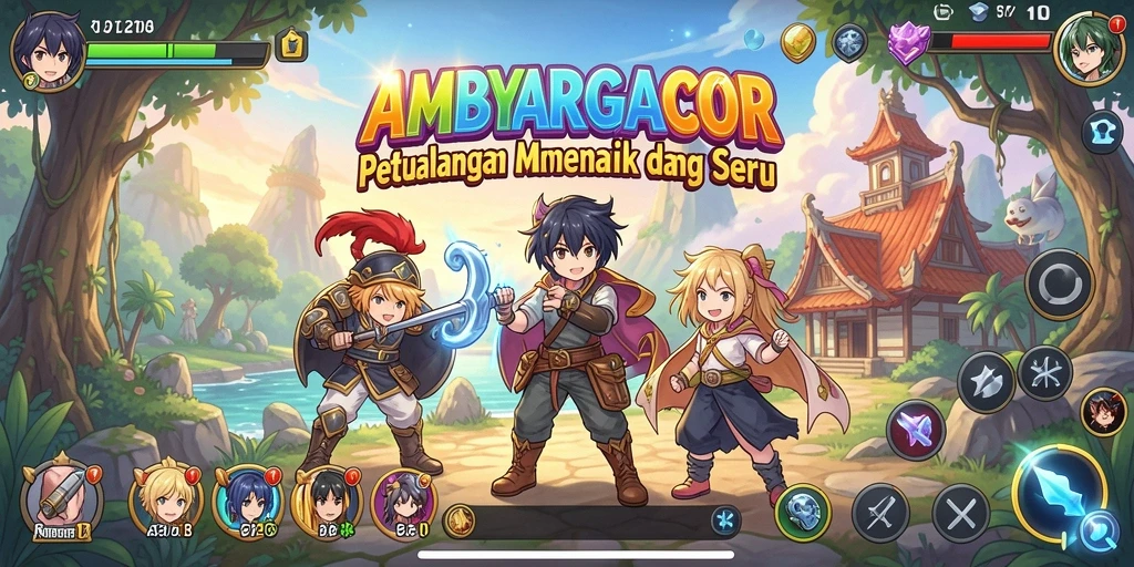Gameplay seru di dunia Anime yang penuh petualangan.