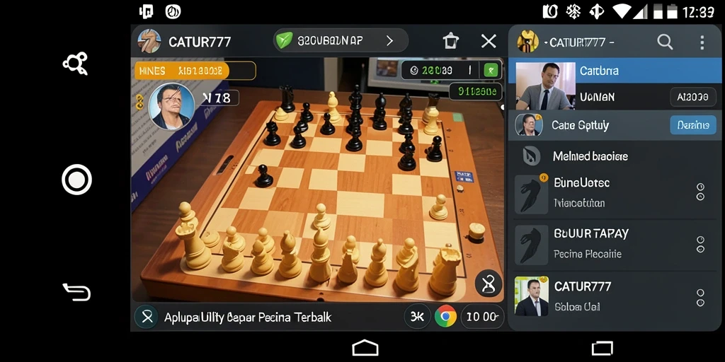 Tampilan antarmuka CATUR777 yang ramah pengguna untuk gameplay catur.