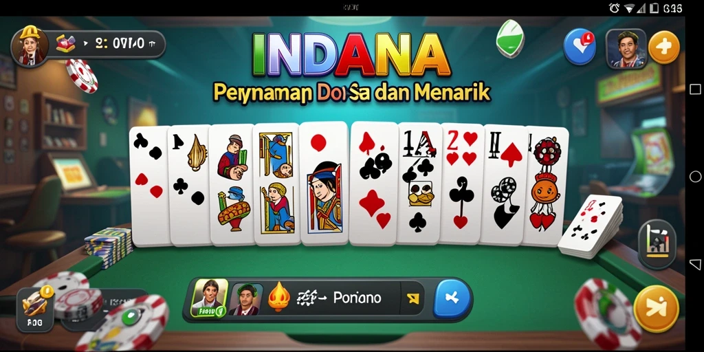 Tampilan screenshot gameplay INDAAA dengan aksi seru permainan Domino.
