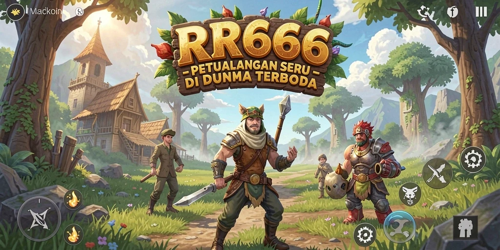 Tangkapan layar gameplay RR666 menampilkan misi petualangan yang menantang dan indah.